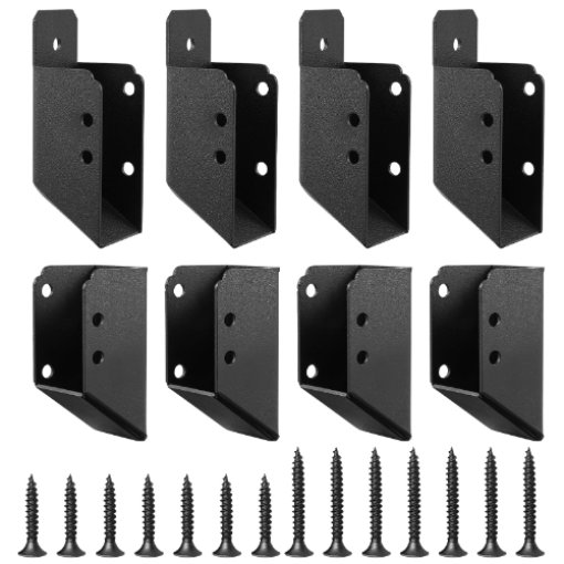 Stainless Steel Deck Railing Brackets Connectors, Deck Railing Bracket 2"x4" Brackets for Stair Fence Railing Handrail